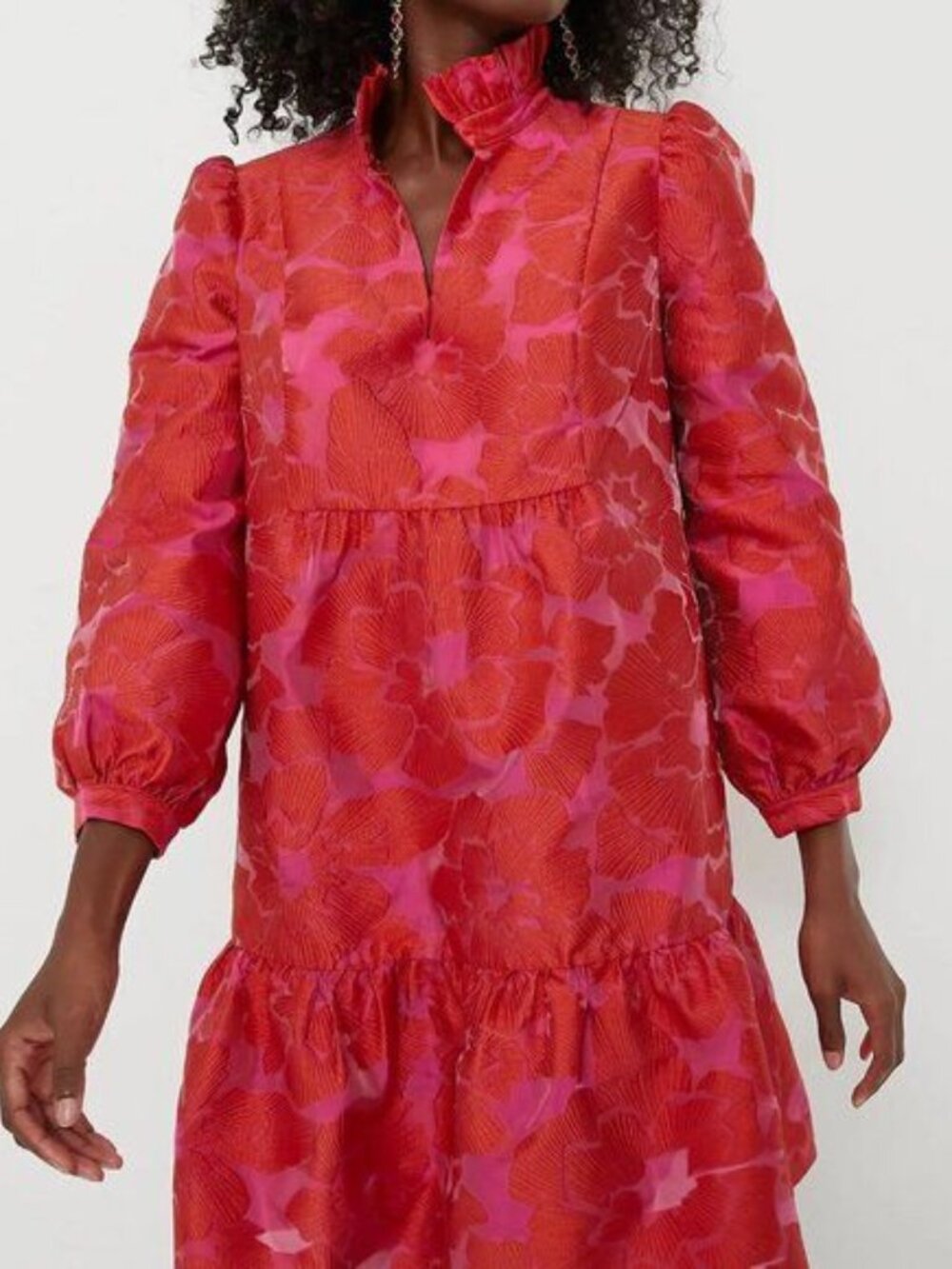 Tuckernuck Red Fil Coupe Palmerston Dress XS